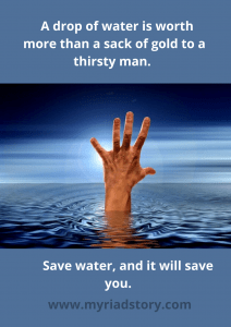 Poster on Save Water