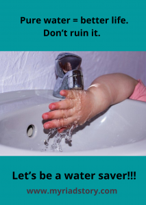 Poster on Save Water