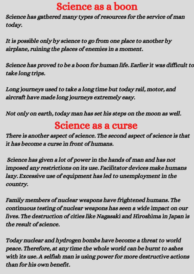 Science is a boon or curse