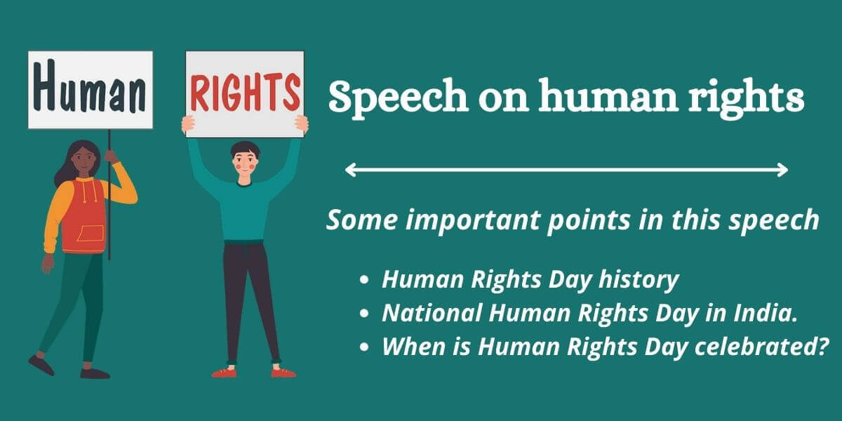 Speech on Human Rights Day in English Latest 202223  Myriadstory