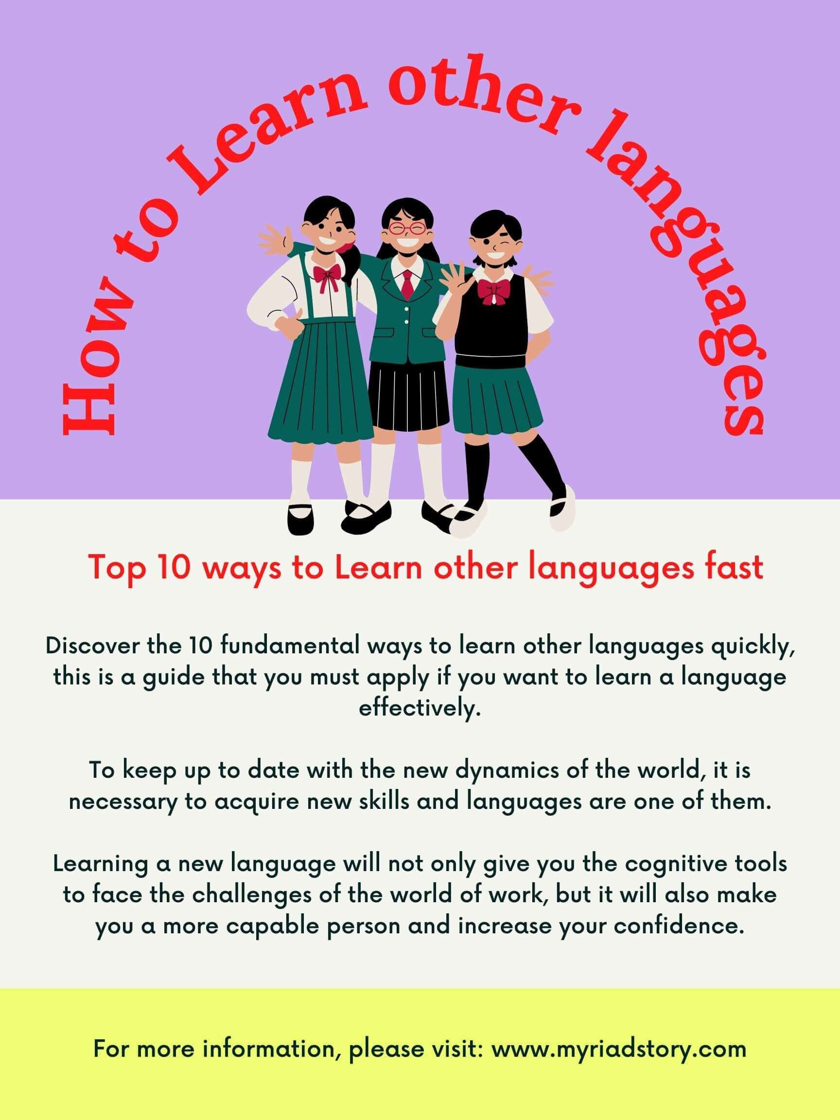 Learn Languages: Top 10 ways to Learn other languages fast